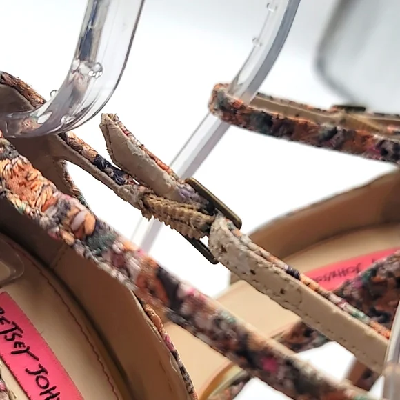 BETSEY JOHNSON ๐ sz9.5 Bandit Stacked Platform Stiletto SEXY! ๐ฅ๐ฅ - Picture 10 of 13